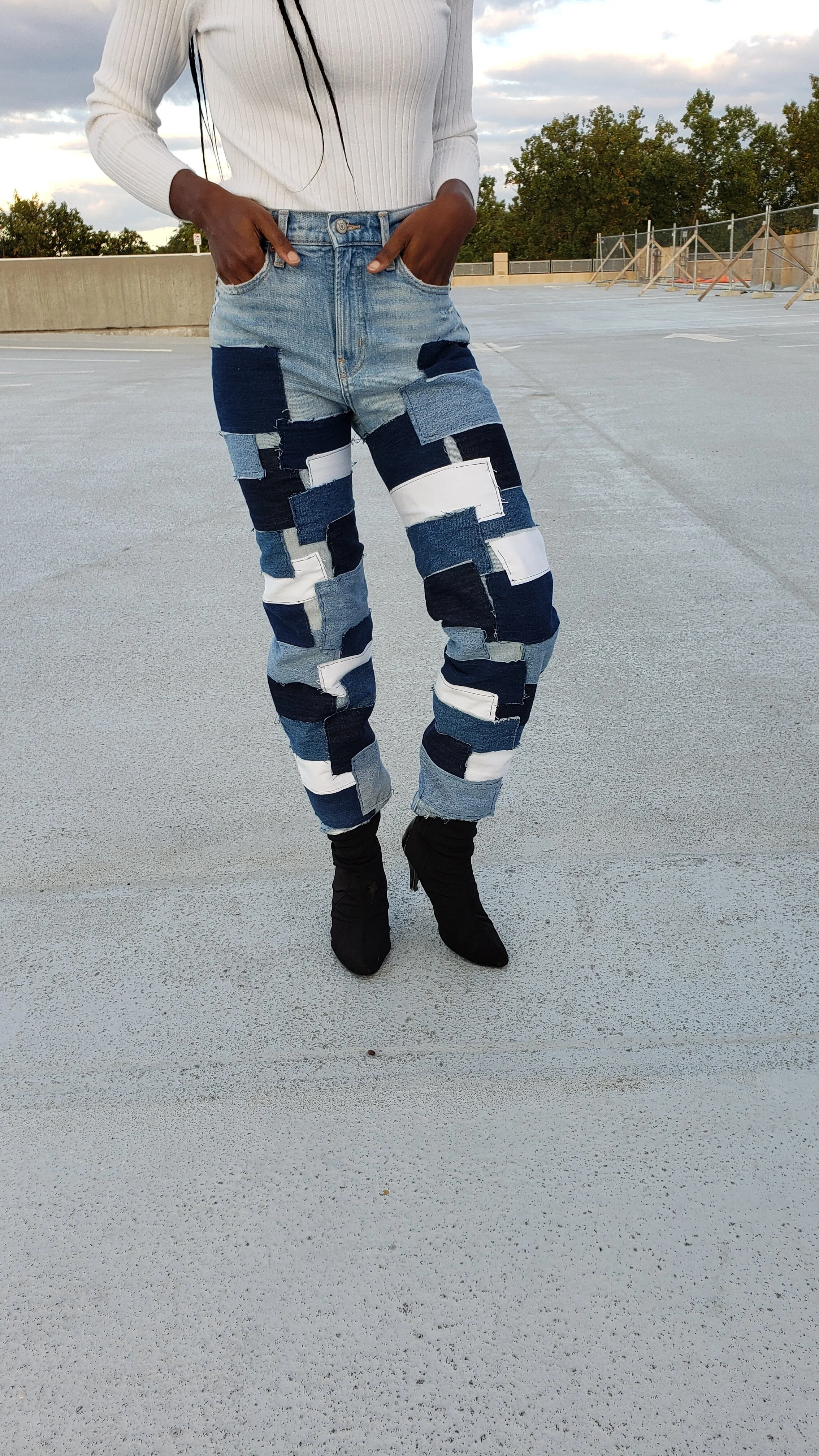 僕*沢様 Innocence Nyc Patchwork Denim Pants INNOCENCE PATCHWORK
